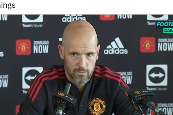 Erik ten Hag memberi jawaban singat ketika ditanya soal Cristiano Ronaldo jelang laga Liga Inggris, Brentford vs Manchester United.