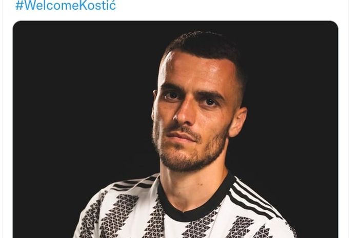 Filip Kostic diresmikan sebagai pemain baru Juventus di bursa transfer musim panas 2022.