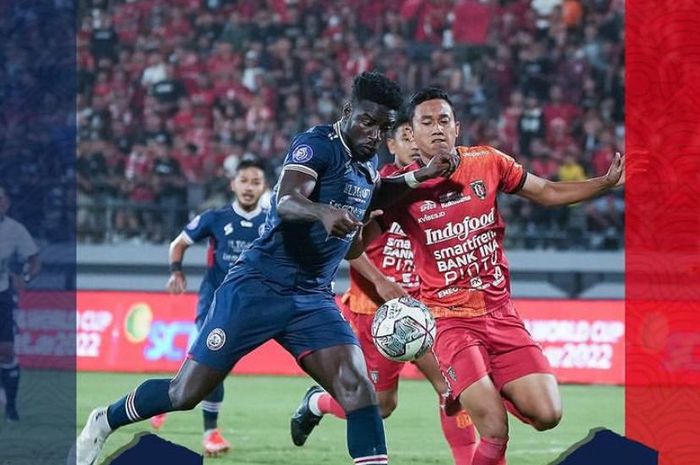 Laga pekan keempat Liga 1  2022-2023  antara Bali United vs Arema FC di Stadion I Wayan Dipta, Gianyar Bali, Sabtu (13/8/2022)