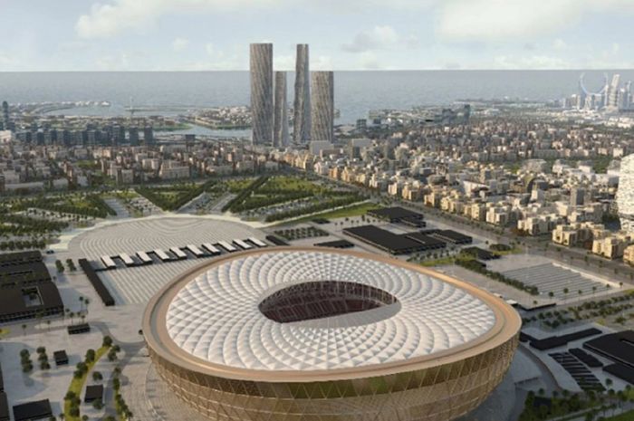 Lusail Iconic Stadium akan menjadi venue tempat berlangsungnya partai final Piala Dunia 2022.