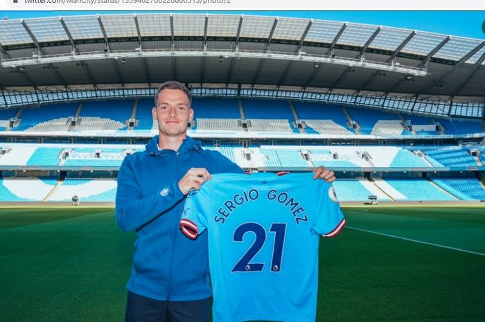 Resmi, Manchester City datangkan Sergio Gomez pada jendela transfer musim panas 2022.