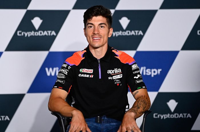 Pembalap Aprilia Racing, Maverick Vinales pada sesi konferensi pers di MotoGP Austria 2022, Kamis (18/8/2022)