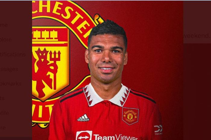 Potret Casemiro, yang dikabarkan sudah mencapai kesepakatan transfer dengan Manchester United.