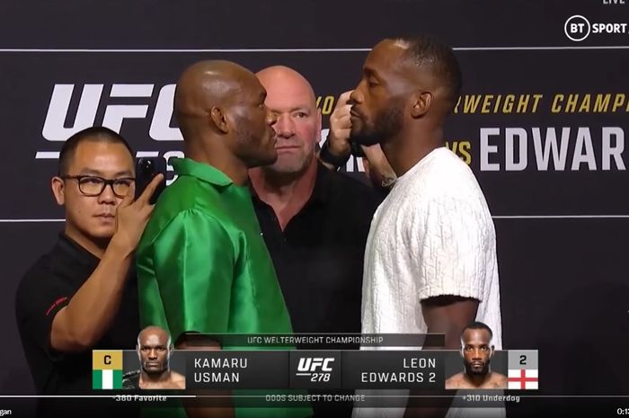 Kamaru Usman akan berduel dengan Leon Edwards dalam laga main event UFC 278 ( 20/8/2022)