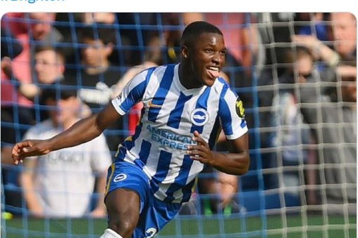 Gelandang Brighton &amp; Hove Albion, Moises Caicedo.