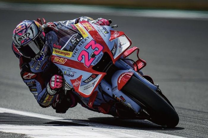 Enea Bastianiani saat membalap di Kualifikasi MotoGP Austria 2022, Sabtu (20/8/2022) di Sirkuit Red Bull Ring.