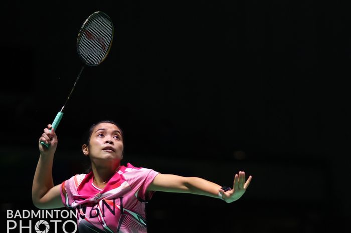 Pebulu tangkis tunggal putri Indonesia, Gregoria Mariska Tunjung, mengalahkan Kirsty Gilmour dari Skotlandia pada babak pertama Kejuaraan Dunia 2022 di Tokyo Metropolitan Gymnasium, Jepang, 22 Agustus 2022.