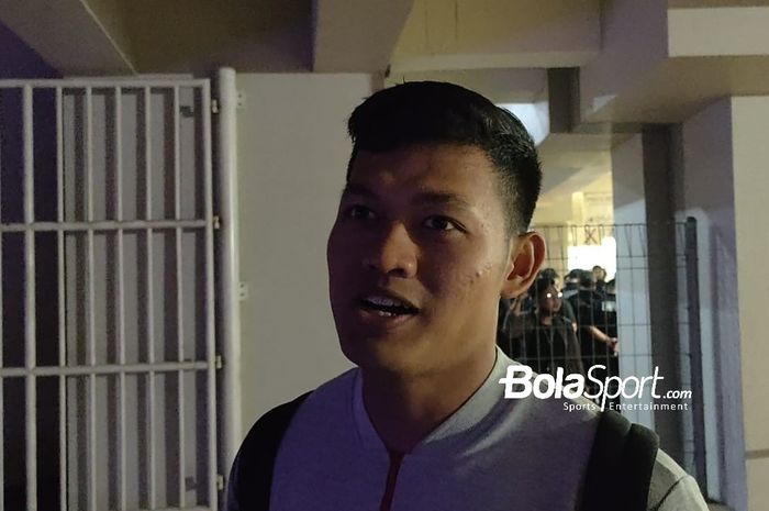 iper Persis Solo, Muhammad Riyandi pasca-Persis Solo berhasil menang dengan skor 1-0 atas Madura United dalam laga pekan keenam Liga 1 2022/2023 di Stadion Manahan, Solo, Selasa (23/8/2022).