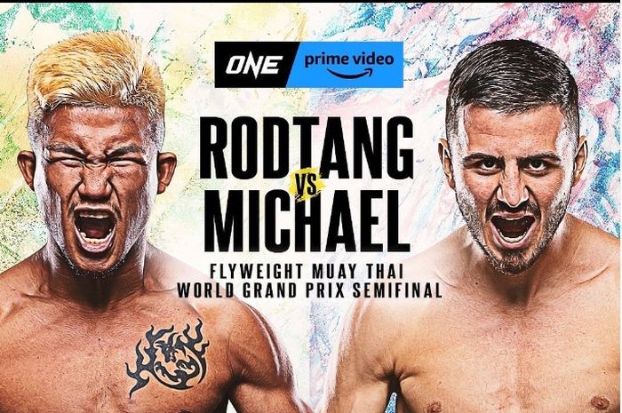 Rodtang Jitmuangnon menghadapi Savvas Michael di semifinal Grand Prix Kelas Terbang Muay Thai dalam ajang ONE Fight Night 1, Sabtu (27/8/2022).