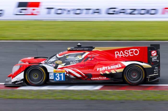 Pembalap tim WRT #31, Sean Gelael pada kualifikasi FIA WEC di Fuji International Speedway, Sabtu (10/9/2022)