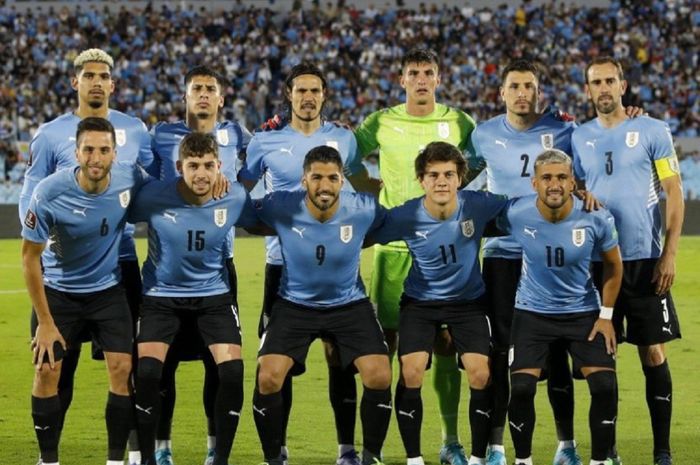 Skuad timnas Uruguay dalam laga kualifikasi Piala Dunia 2022.