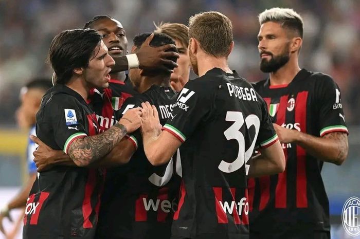 AC Milan sukses menekuk tuan rumah Sampdoria 2-1 pada lanjutan Liga Italia 2022-2023.