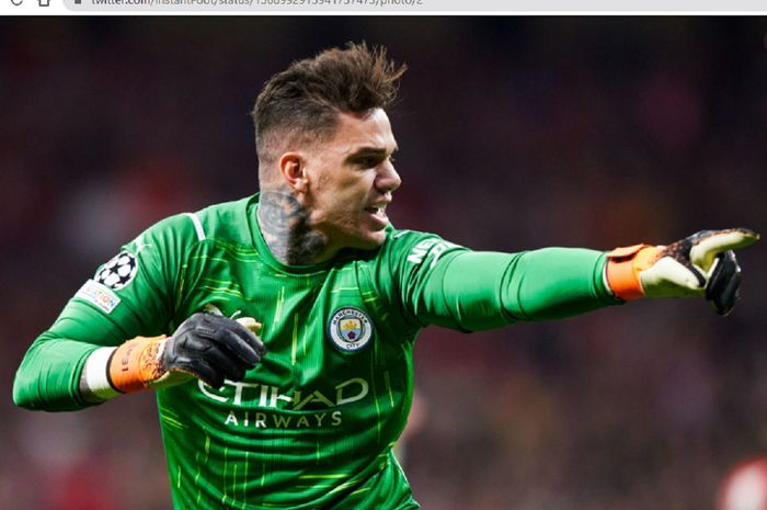 Kiper Manchester City, Ederson Moraes.