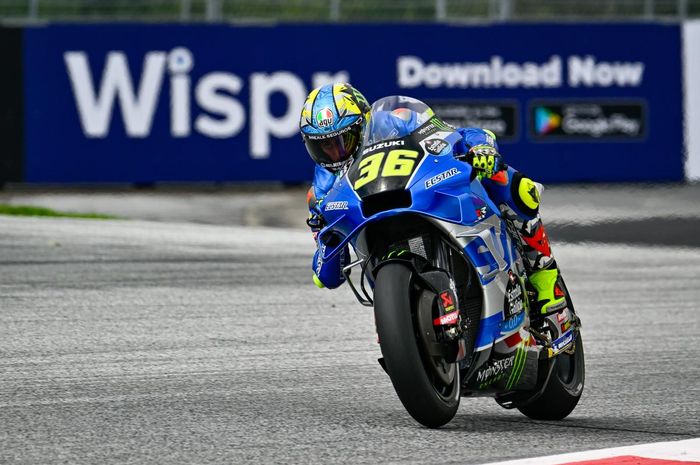 Pembalap MotoGP dari tim Ecstar Suzuki, Joan Mir.