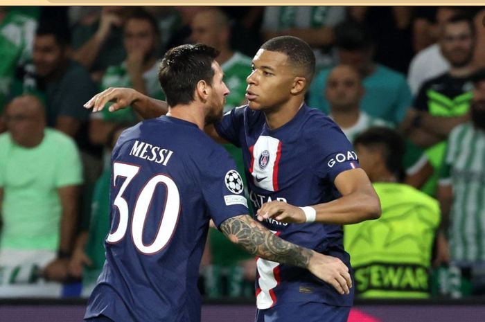 Megabintang Paris Saint-Germain, Lionel Messi, harus rela merusak rekornya sendiri di ajang Liga Champions demi membantu Kylian Mbappe mencetak gol.