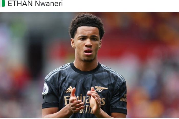 Pemain Arsenal debutan termuda Liga Inggris, Ethan Nwaneri.