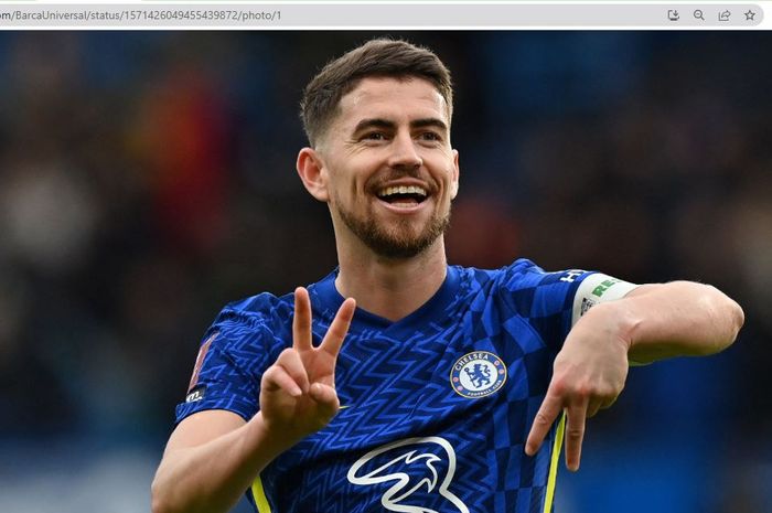 Gelandang Chelsea, Jorginho.