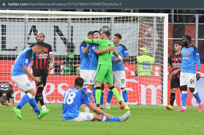 Napoli sukses mengalahkan AC Milan dalam lanjutan Liga Italia 2022-2023.