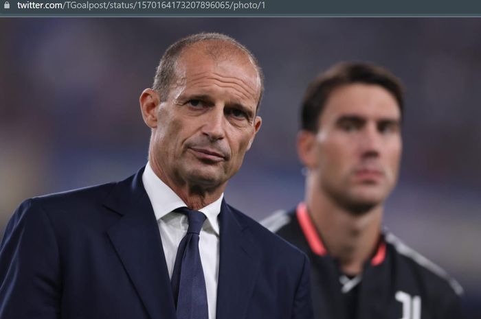 Pelatih Juventus, Massimiliano Allegri.