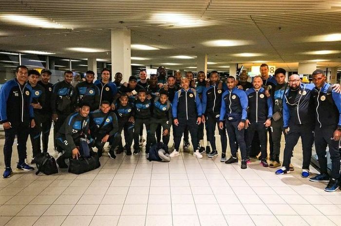 Skuad timnas Curacao untuk menghadapi timnas Indonesia. 