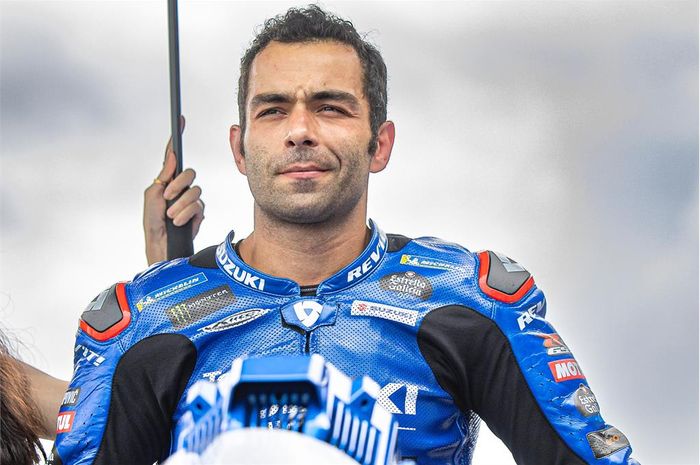 Danilo Petrucci saat memperkuat Suzuki Ecstar pada balapan seri ke-17 MotoGP Thailand di Sirkuit Internasional Chang, Buriram, Thailand, 2 Oktober 2022.