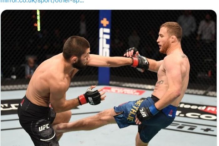 Jagoan UFC yang bisa mengungguli Khabib Nurmagomedov dari segi serangan signifikan, Justin Gaethje disebut tunjukkan rasa takutnya pada salah satu duelnya.