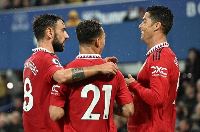 Cristiano Ronaldo dan Antony, bisa barengan mengukir rekor langka usai membawa Manchester United mengalahkan Everton di Liga Inggris.