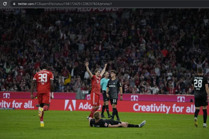 Bayern Muenchen memetik kemenangan telak atas Freiburg pada pekan ke-10 Bundesliga