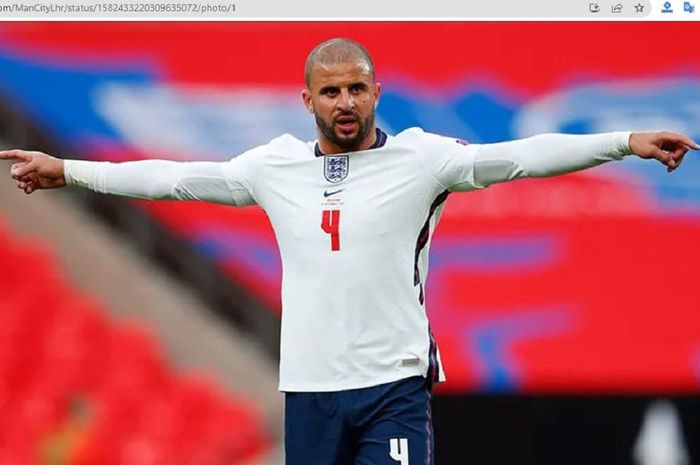 Bek timnas Inggris, Kyle Walker.