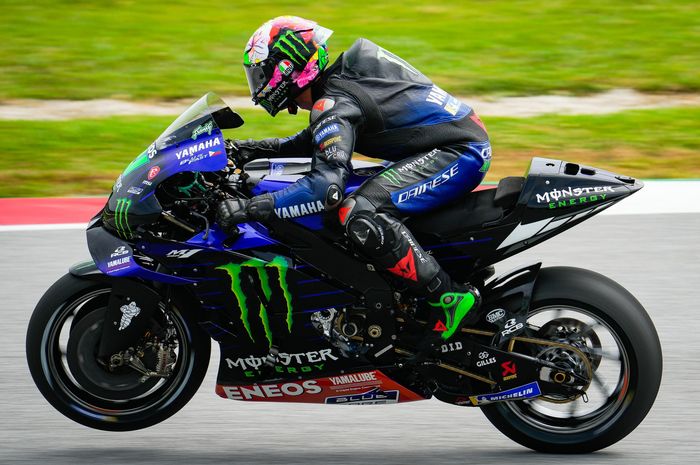  Pembalap Monster Energy Yamaha, Franco Morbidelli di sesi latihan bebas hari Sabtu (22/10/2022) pada MotoGP Malaysia 2022