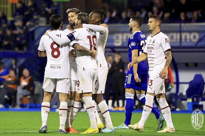 AC Milan berhasil mencukur wakil Kroasia, Dinamo Zagreb dengan skor 4-0 pada matchday kelima Grup E Liga Champions 2022-2023.