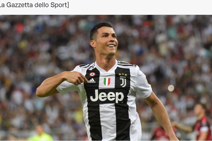 Cristiano Ronalo ketika masih memperkuat Juventus (2018-2021).