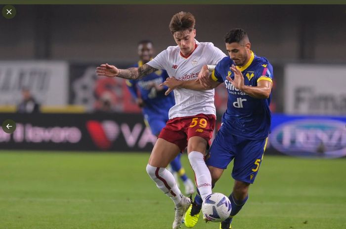 Laga AS Roma melawan Hellas Verona pada pekan ke-12 Liga Italia, Senin (31/10/2022) di Stadion Marc'Antonio Bentegodi.