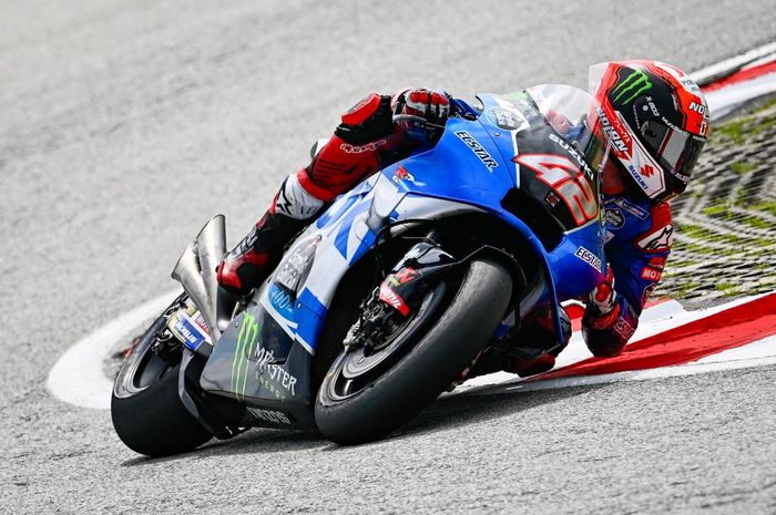 Pembalap MotoGP dari tim Ecstar Suzuki, Alex Rins.