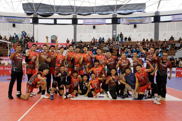 Tim Voli Putra BIN Samator Surabaya Tundukkan Tim Indomaret Sidoarjo di Final Four Livoli Divisi Utama 2022.