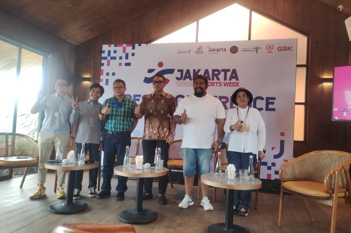 Sesi jumpa pers Jakarta Sport Week