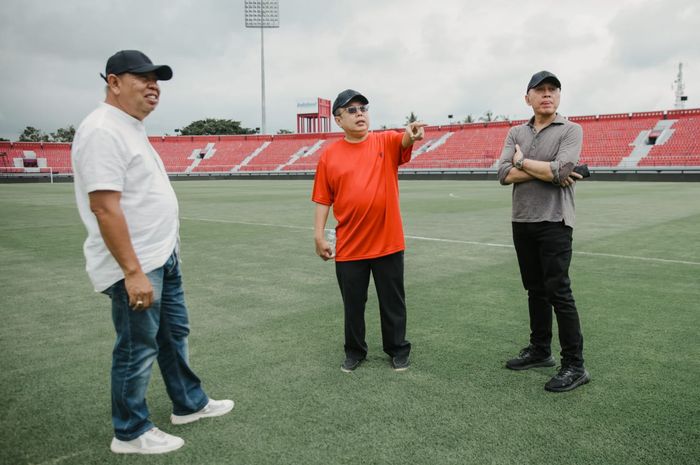 Ketua Umum PSSI,Mochamad Iriawan, saat meninjau fasilitas latihan Bali United, Selasa (15/11/2022).