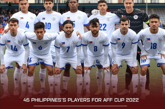 Timnas Filipina merilis 45 pemain untuk Piala AFF 2022.