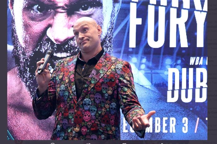 Petinju kelas berat pemegang sabuk juara WBC, Tyson Fury