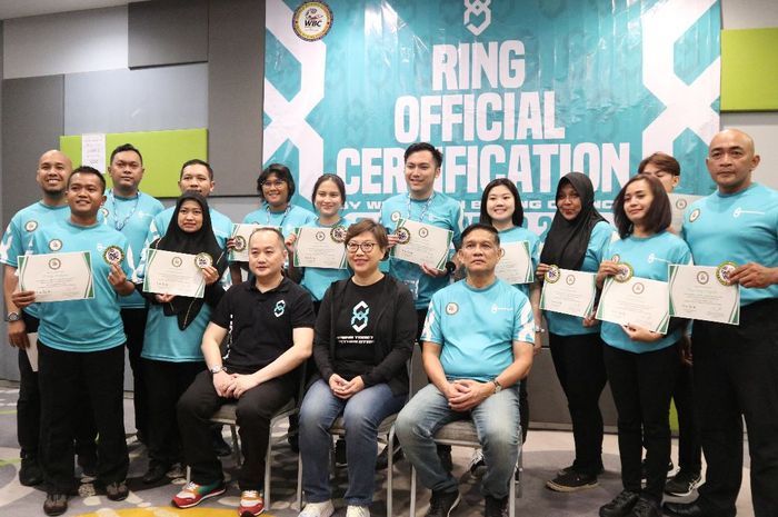 13 wasit yang sudah lulus ujian serrifikasi wbc asian boxing oleh xbc sportech