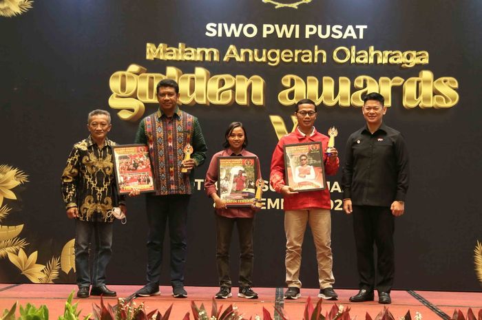 Malam Anugerah Olahraga yang diselenggarakan Siwo PWI Pusat, Kamis (8/12/2022)