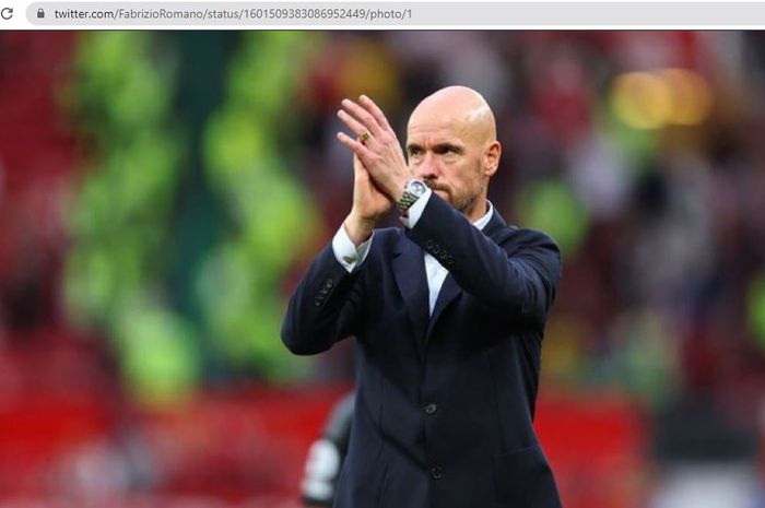 Pelatih Manchester United, Erik ten Hag.