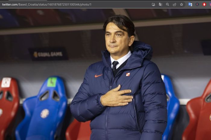 Pelatih timnas Kroasia, Zlatko Dalic.