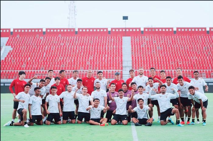 Skuad timnas Indonesia jelang Piala AFF 2022.