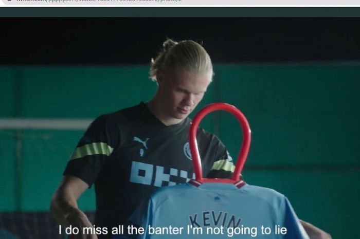 Erling Haaland merilis video yang menunjukkan kerinduannya dengan rekan-rekannya di Manchester City.