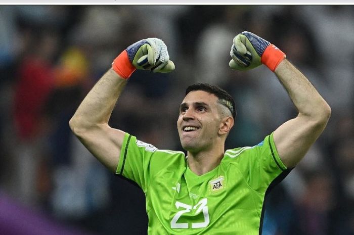 Penjaga gawang timnas Argentina, Emiliano Martinez.