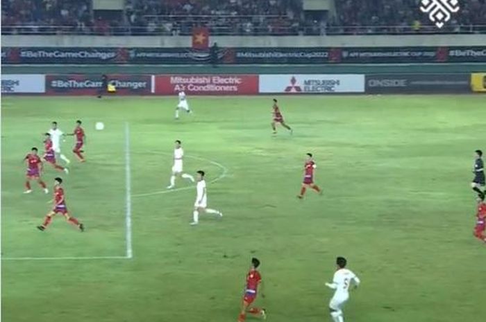 Vietnam vs Laos di Piala AFF 2022.