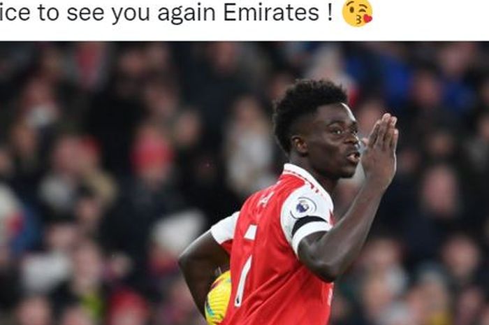 Winger Arsenal, Bukayo Saka.