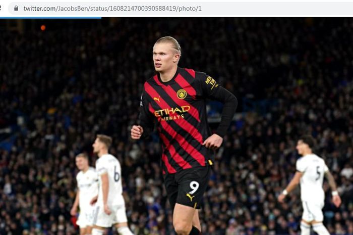 Penyerang Manchester City, Erling Haaland