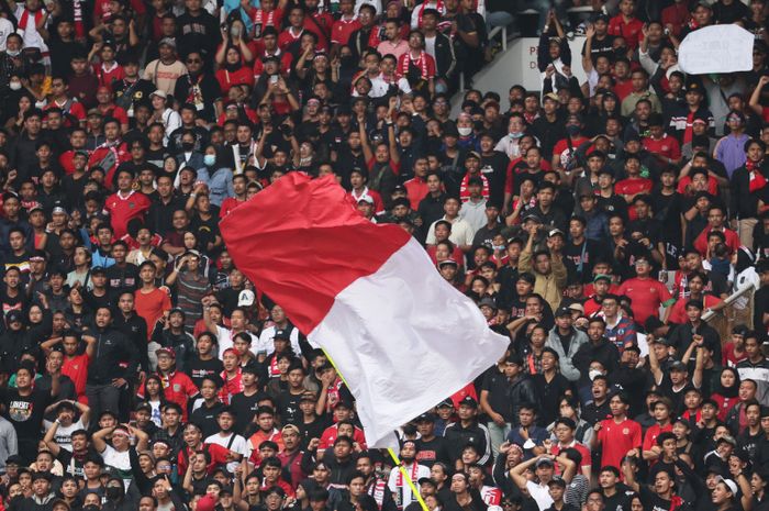 Pendukung Timnas Indonesia.